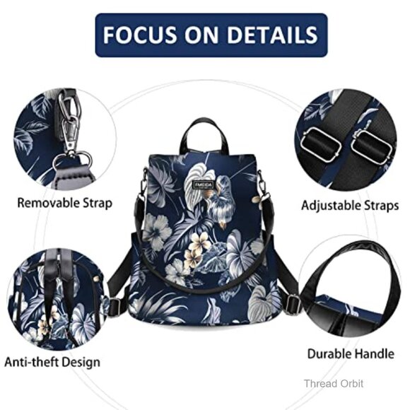 Waterproof Nylon Backpack Purse Anti-Theft Daypack Travel Bag 13\